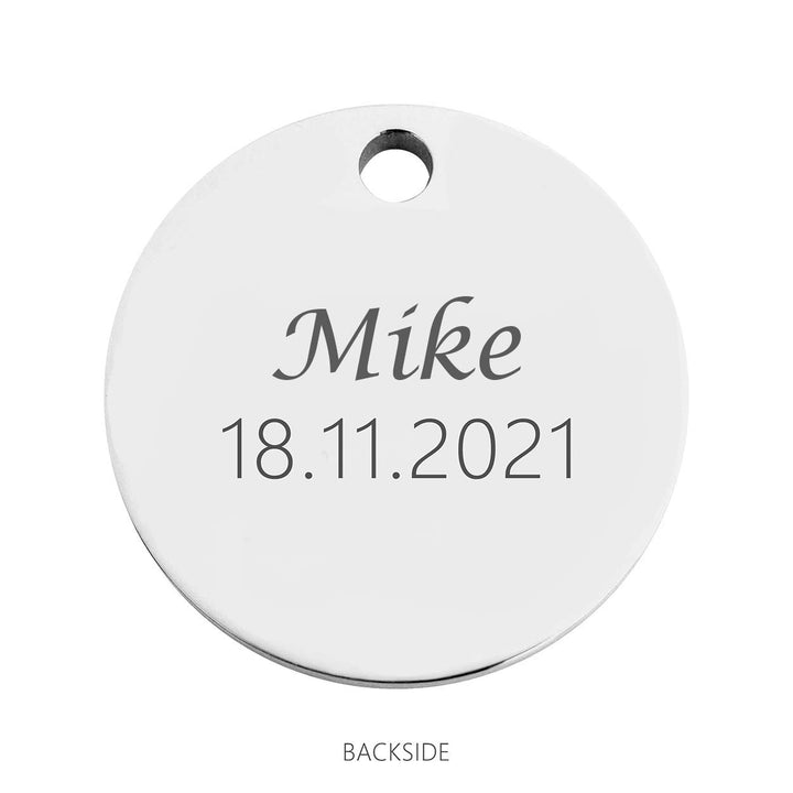 Coin babyfeet blue silver