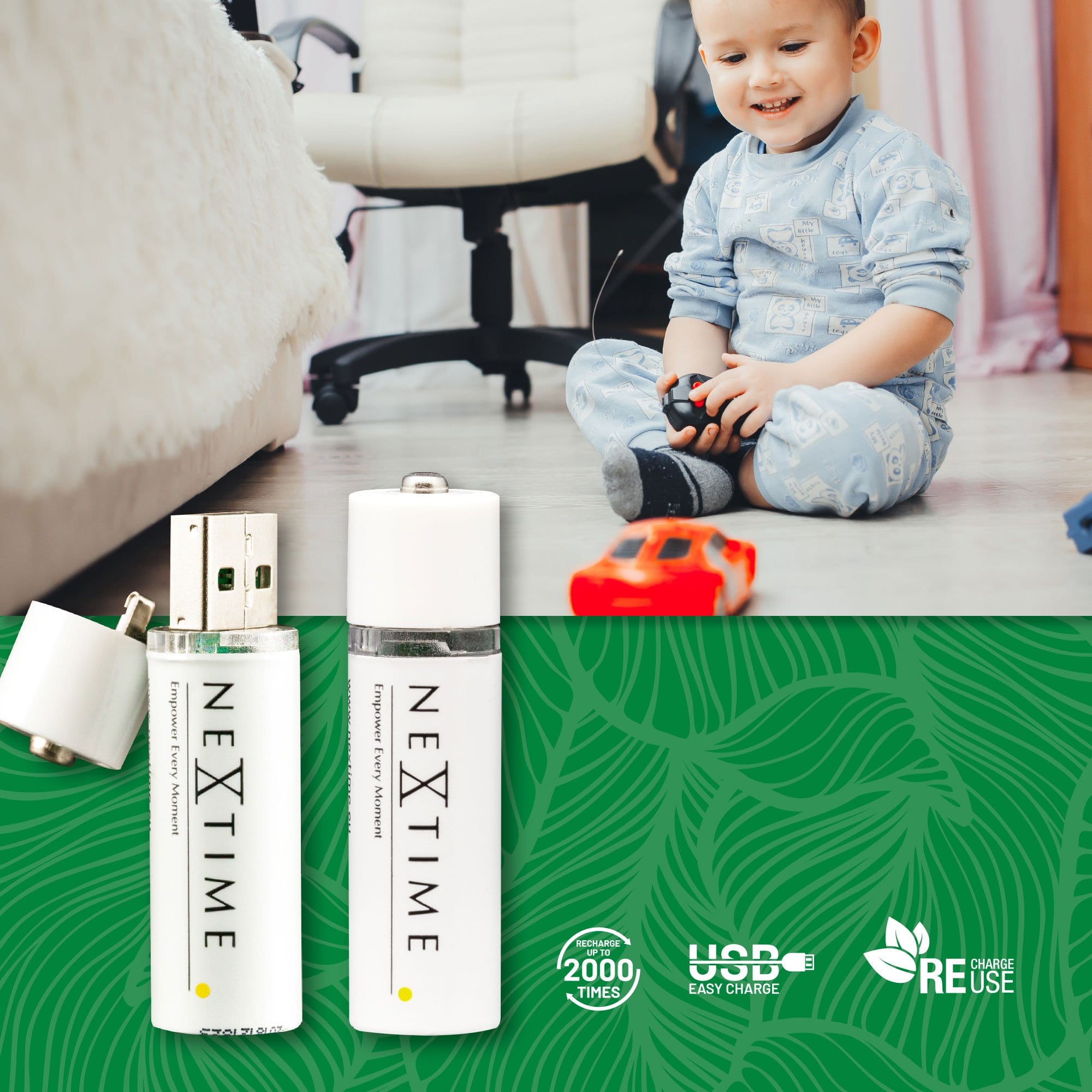 USB Battery - AA Battery 2pcs - Goat Corp