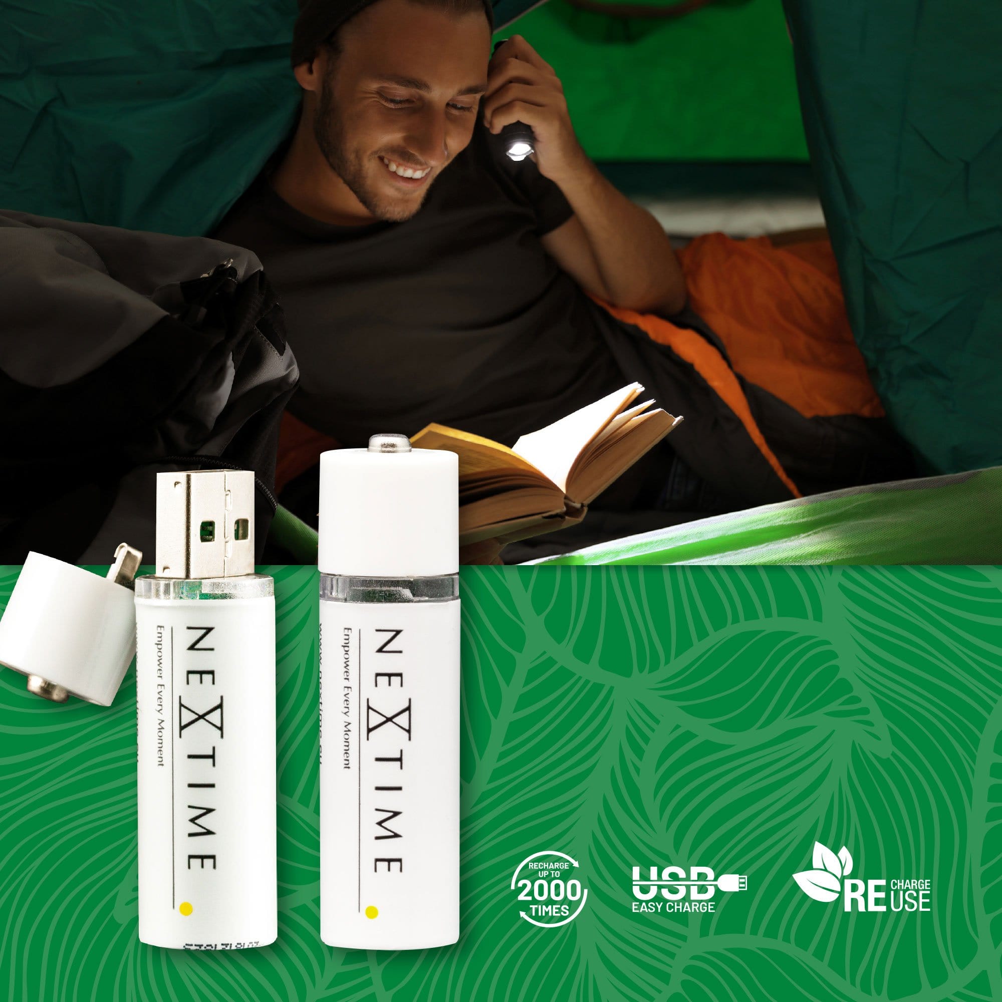 USB Battery - AA Battery 2pcs - Goat Corp