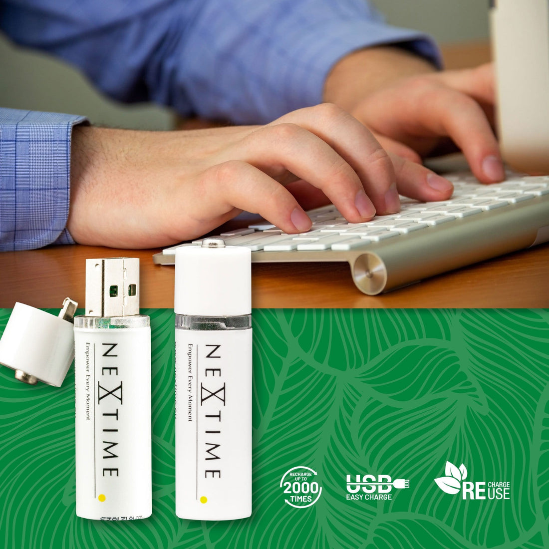 USB Battery - AA Battery 2pcs - Goat Corp