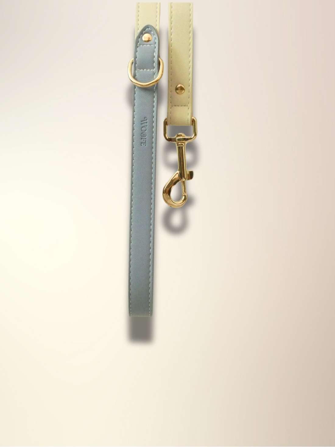 Blue Vegan Leather Leash