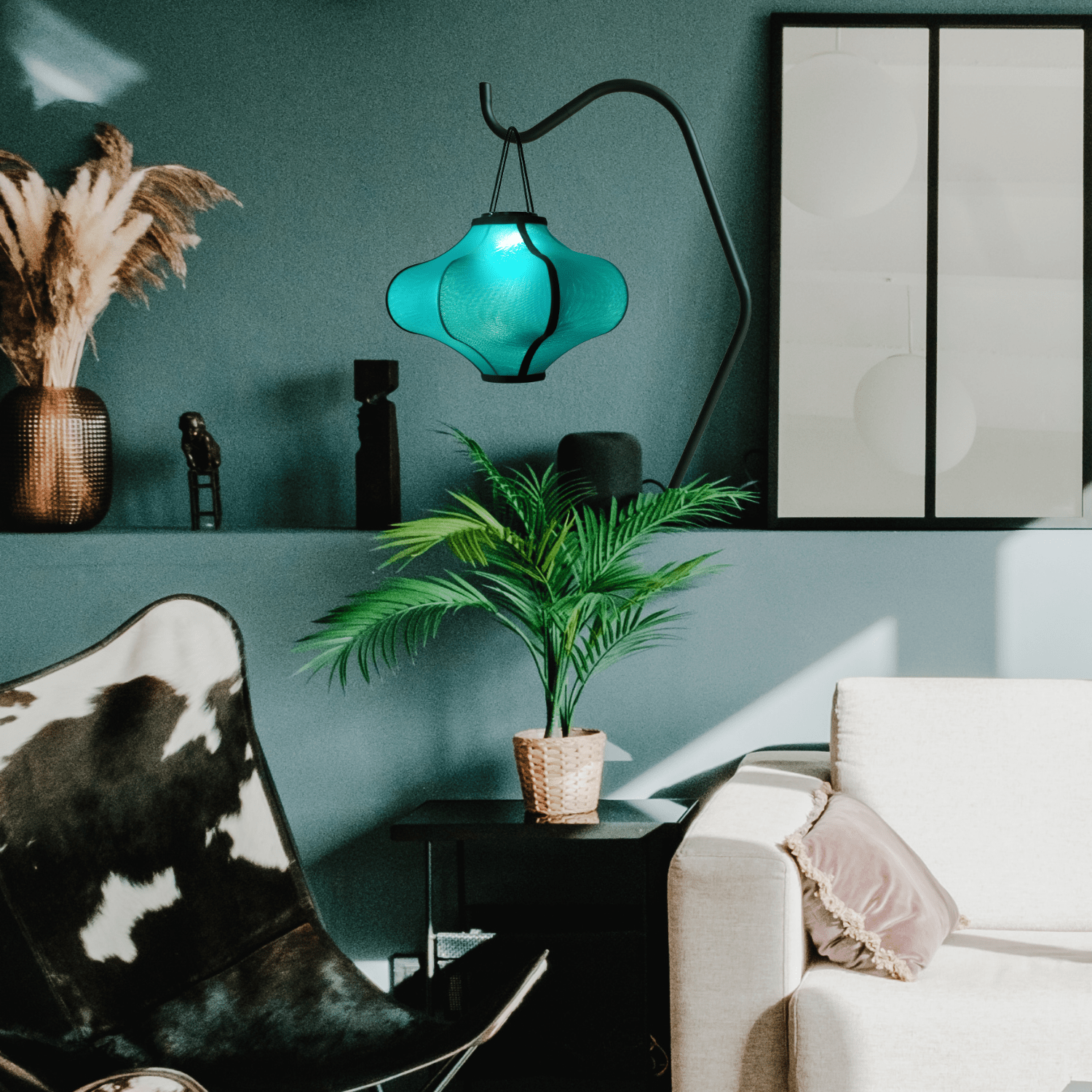 Lamp Shade 40cm-Lantern-Elastic Fabric-"Lumi" - Goat Corp