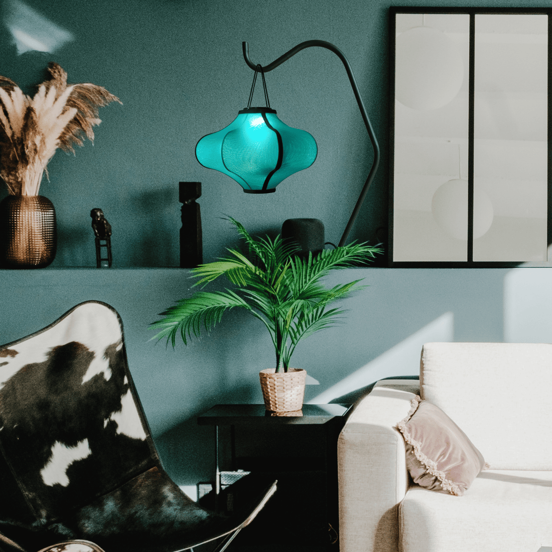 Lamp Shade 40cm-Lantern-Elastic Fabric-"Lumi" - Goat Corp