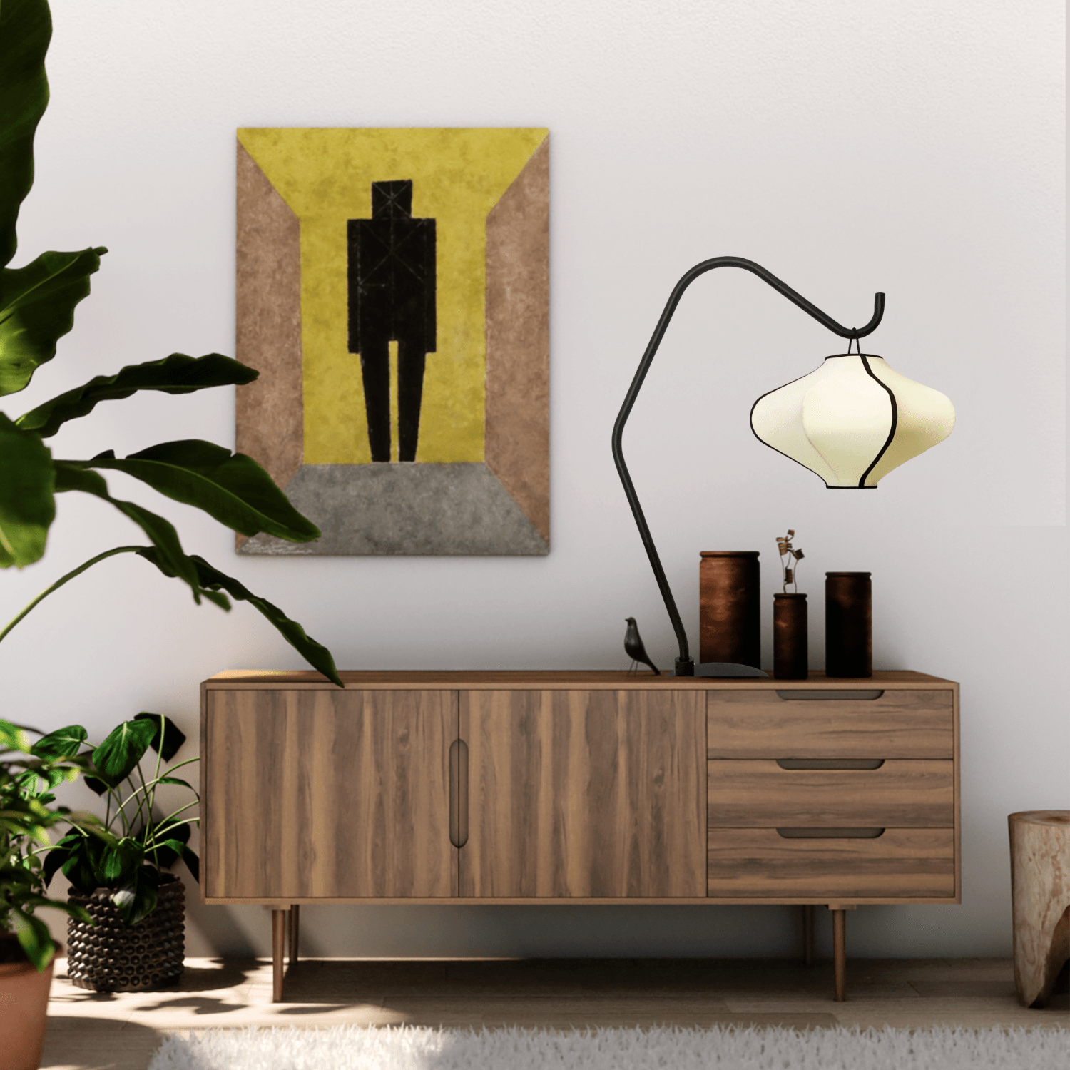 Lamp Shade 40cm-Lantern-Elastic Fabric-"Lumi" - Goat Corp