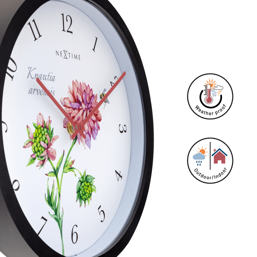 Weatherproof Outdoor clock - 30.5 cm - Knautia - Goat Corp