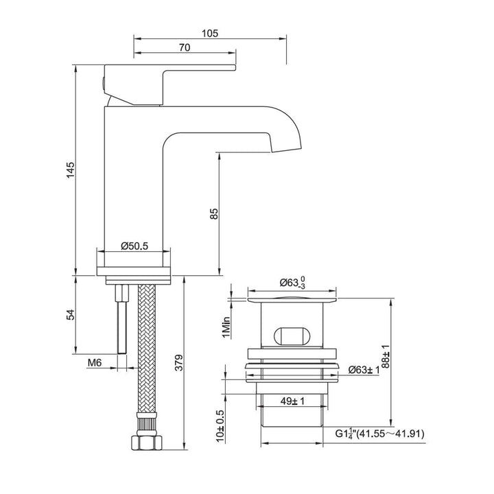 Wiesbaden Limar Perlator Clickwaste Chroom Wastafelmengkraan