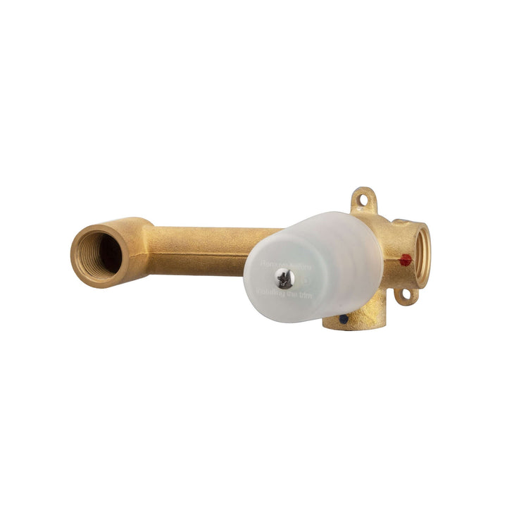 Wiesbaden Slanke Eengreepswastafelkraan met Koudstart Basisset