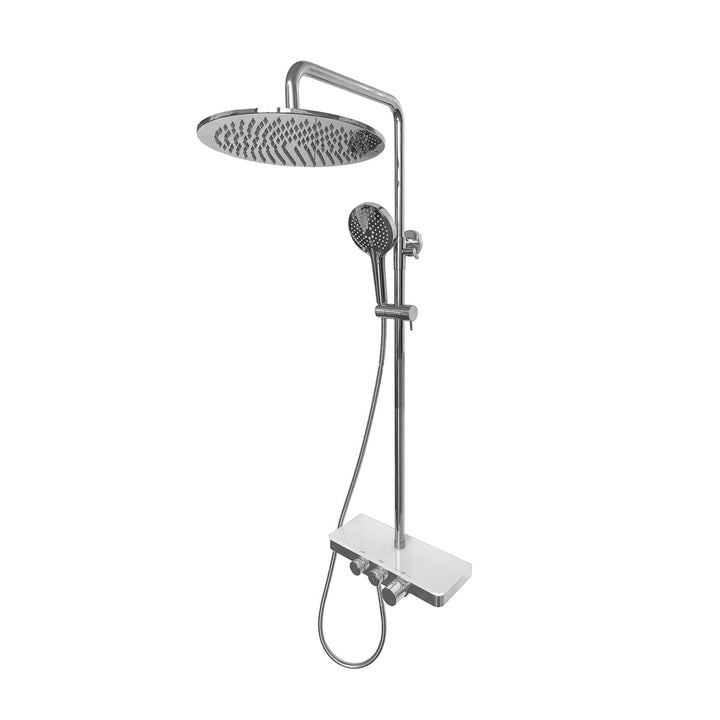 Wiesbaden Nuovo Regendoucheset met handdouche Chroom, opbouw