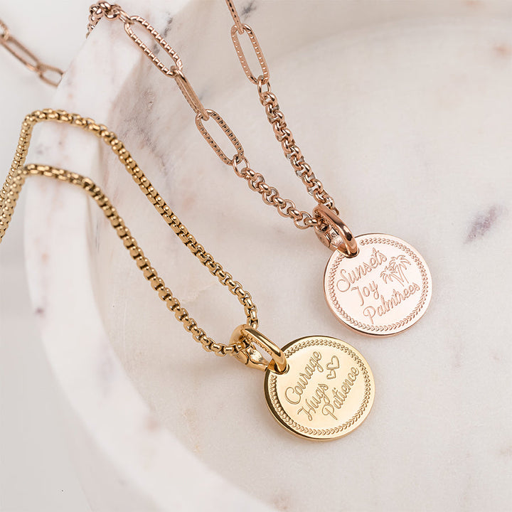 Coin love rosé gold
