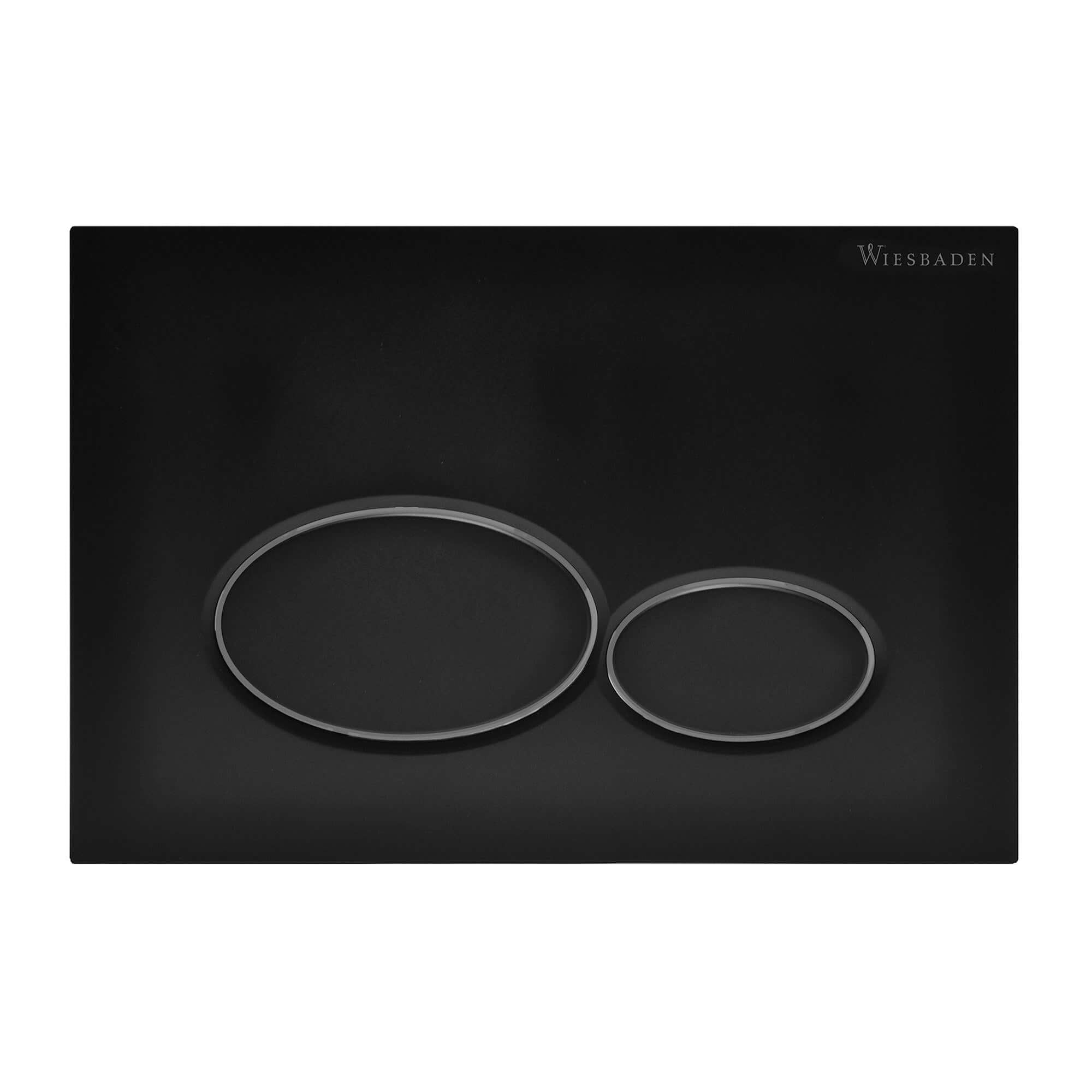 X32 drukplaat voor inbouwreservoir mat zwart