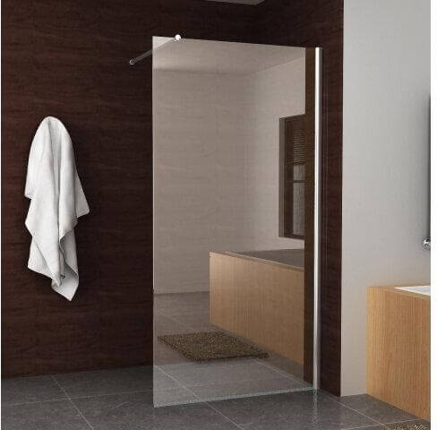 Actie Wiesbaden Douchewand Nano Coating Helder 140x200 Inloopdouche