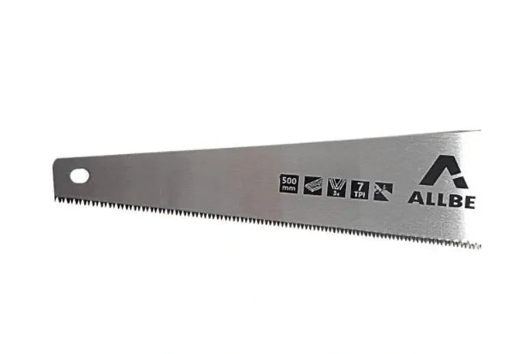 ALLBE Handzaag 500mm – Gehard Blad, Ergonomisch Handvat voor Hout