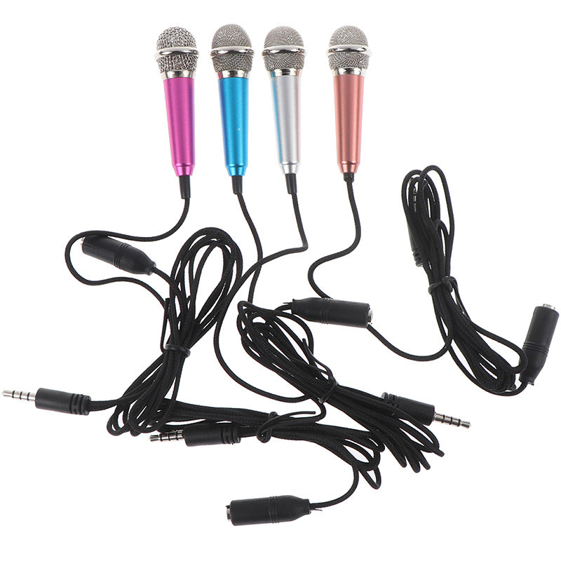 Portable 3.5mm Stereo Studio Mic KTV Karaoke Mini Microphone - Goat Corp