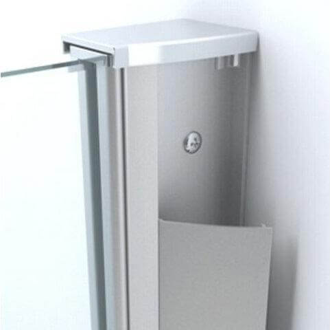 Actie Wiesbaden Douchewand met Nano-coating, Helder, 30X200 Cm, Inloopdouche