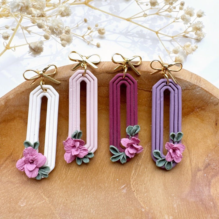 Bow Floral Oorbellen