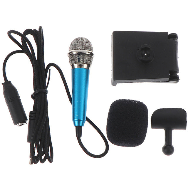 Portable 3.5mm Stereo Studio Mic KTV Karaoke Mini Microphone - Goat Corp