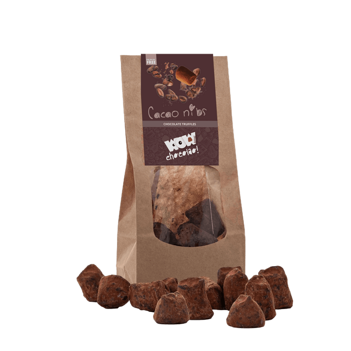 Cacao Nibs Chocolate Truffles - Biodegradable bag 130g