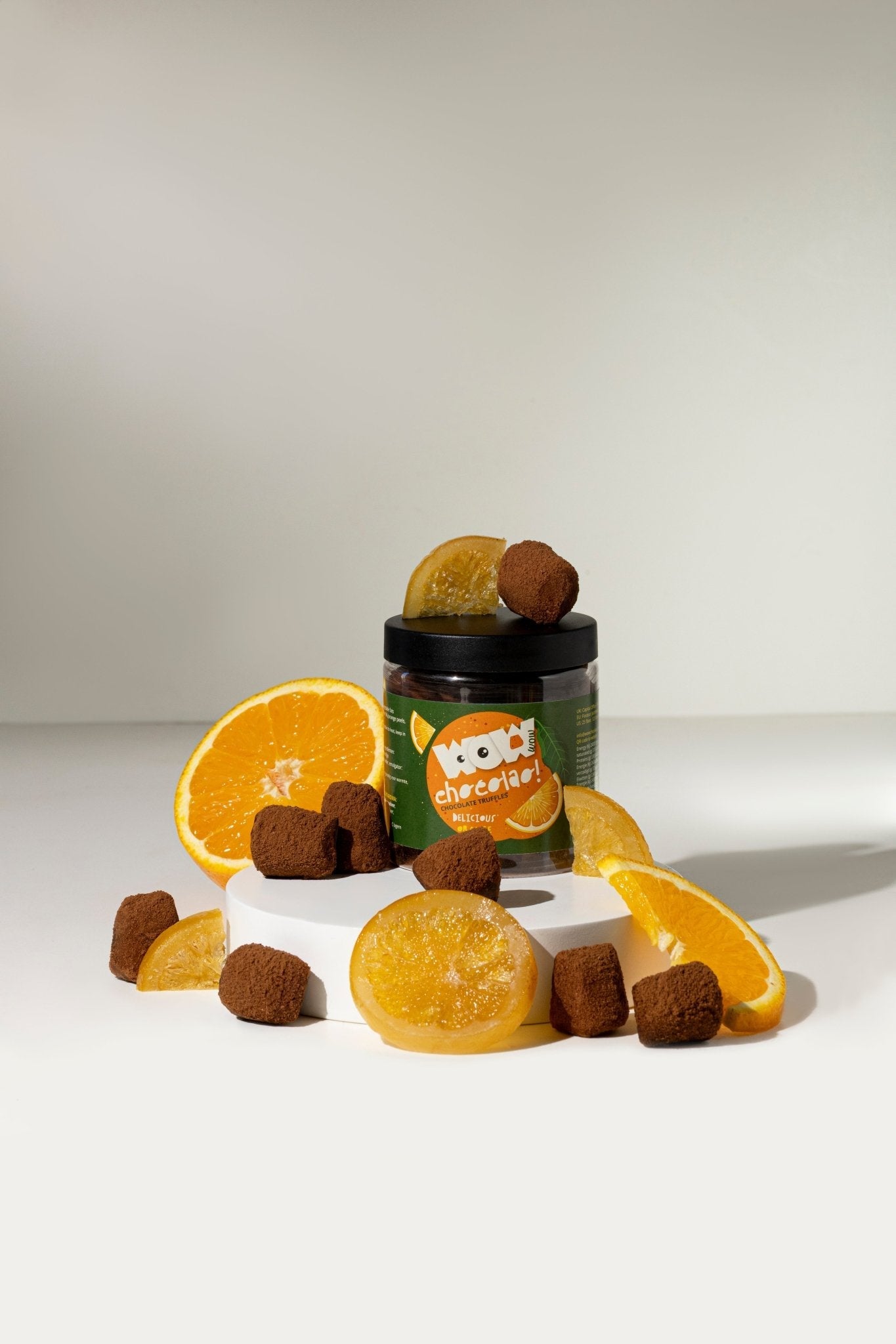 Candied Orange Peel Chocolate Truffles Gift Jar 130g | Citrus Chocolate