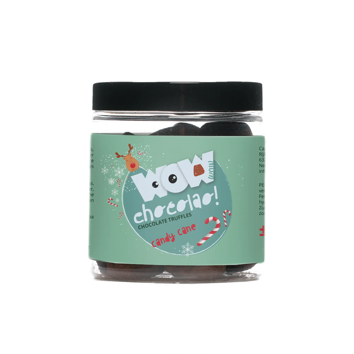 Candy Cane Chocolate Truffles - Winter edition - Gifting jar 130g - Goat Corp