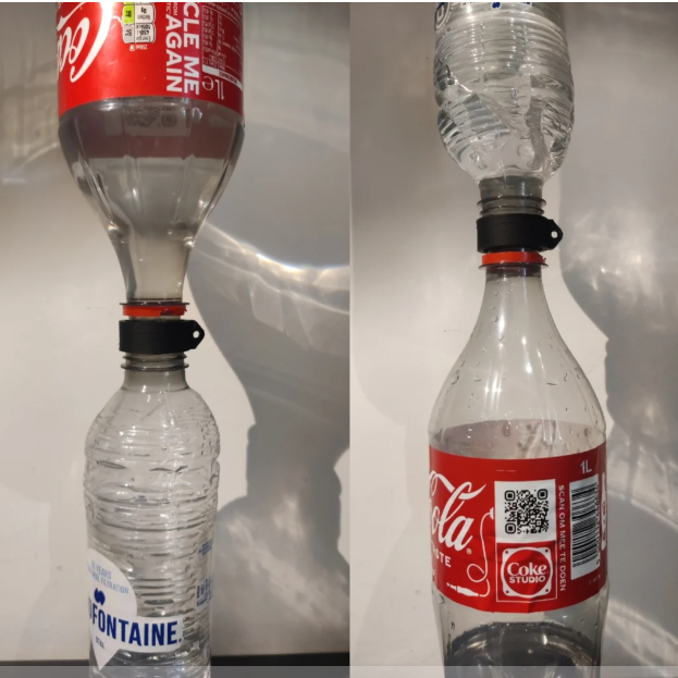 Universal octagon 3D‑Printed Festival Bottle Cap – Watertight Party Cap Replacement for Spa, Coca‑Cola & More - Goat Corp