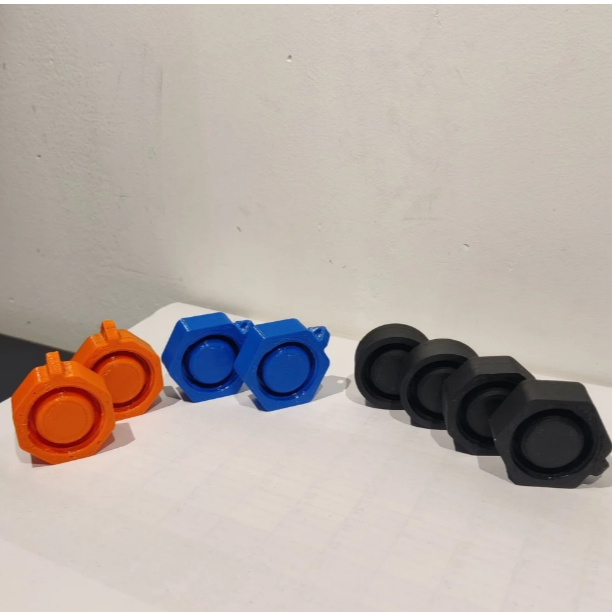 Universal octagon 3D‑Printed Festival Bottle Cap – Watertight Party Cap Replacement for Spa, Coca‑Cola & More - Goat Corp