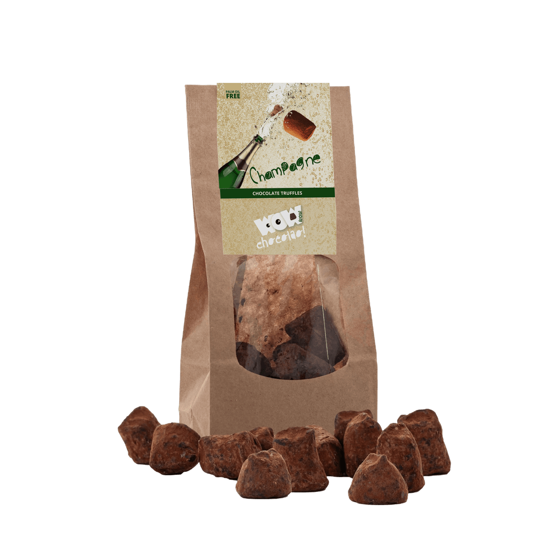 Champagne Chocolate Truffles - Biodegradable packaging 130g