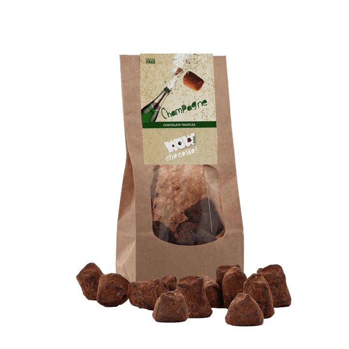 Champagne Chocolate Truffles - Biodegradable packaging 130g