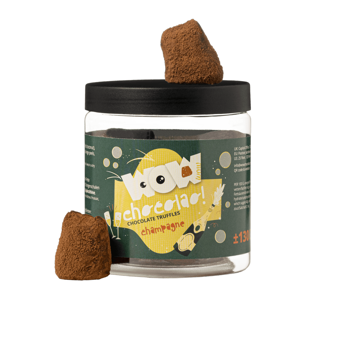 Champagne Chocolate Truffles - Gifting jar 130g
