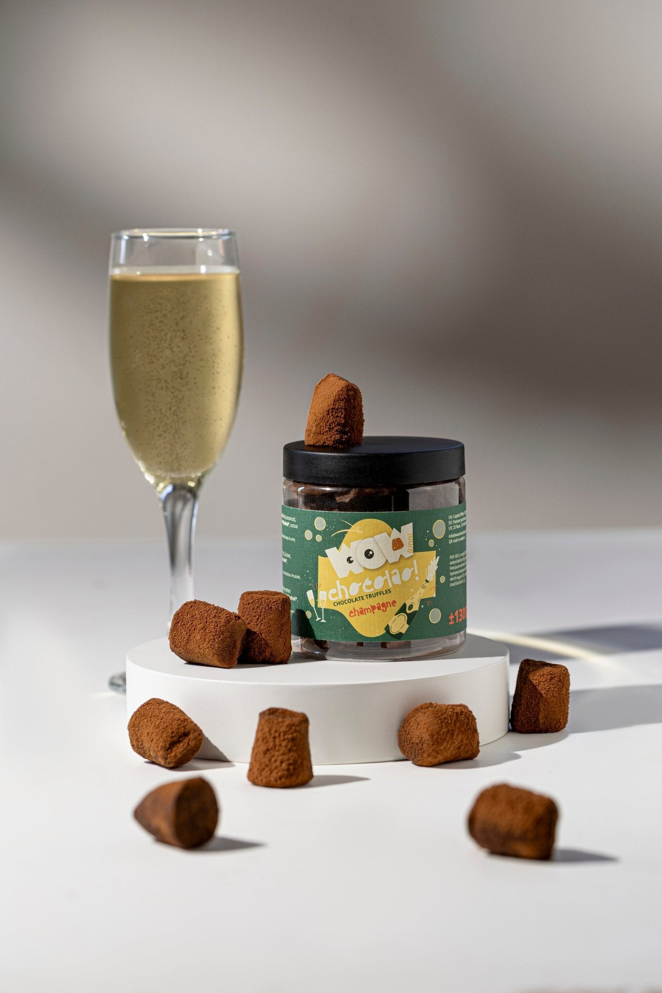 Champagne Chocolate Truffles - Gifting jar 130g