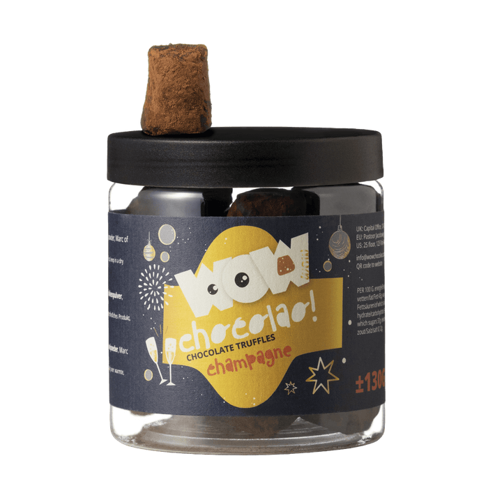 Champagne - New year Chocolate Truffles - Gifting jar 130g