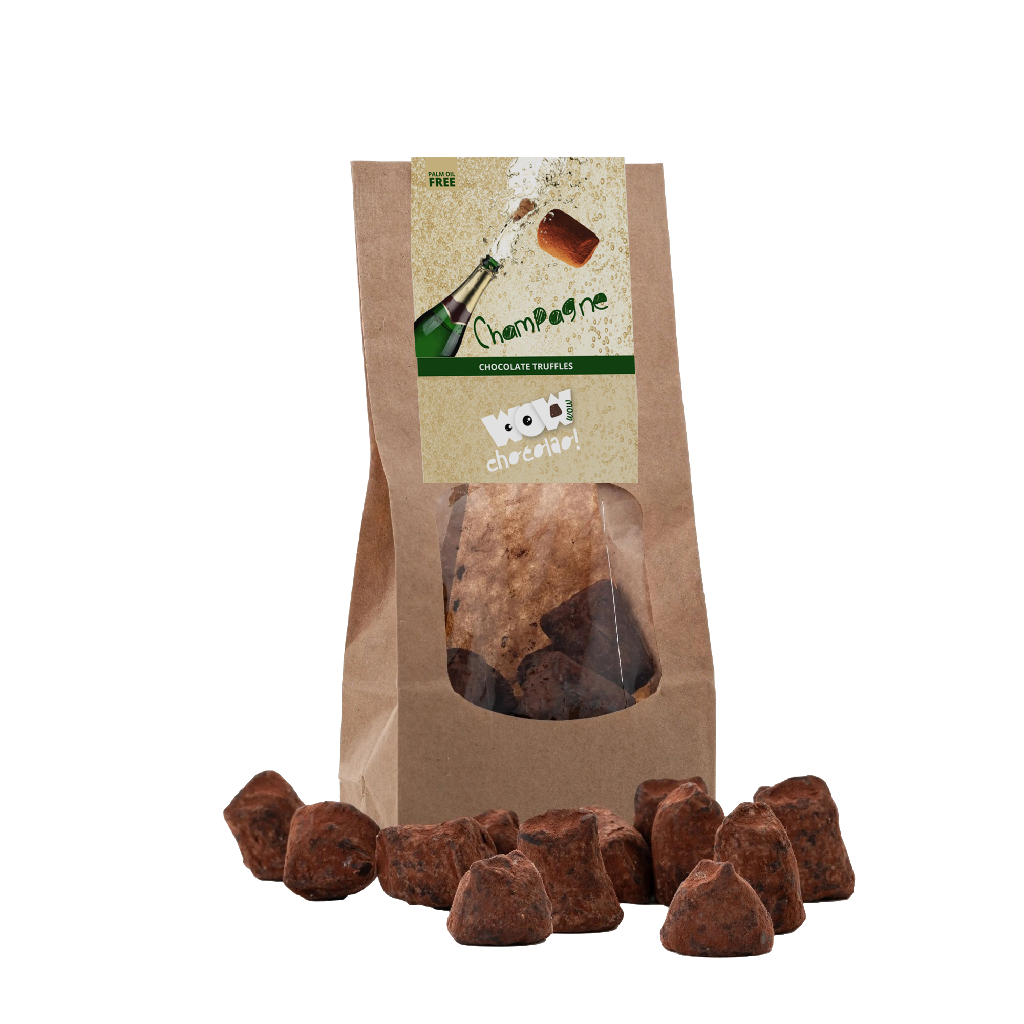 Champagne Chocolate Truffles - Biodegradable packaging 130g - Goat Corp