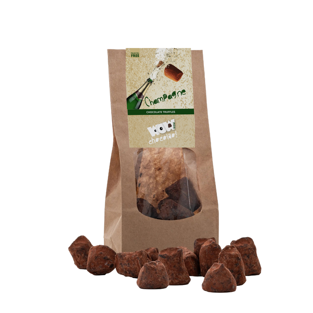 Champagne Chocolate Truffles - Biodegradable packaging 130g - Goat Corp