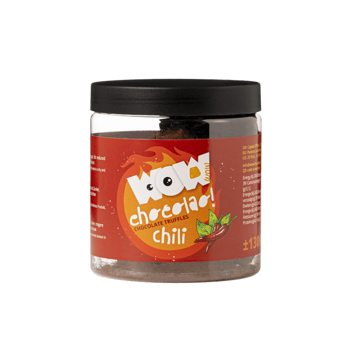 Chili Chocolate Truffles Gift Jar 130g | Spicy Gourmet Chocolate