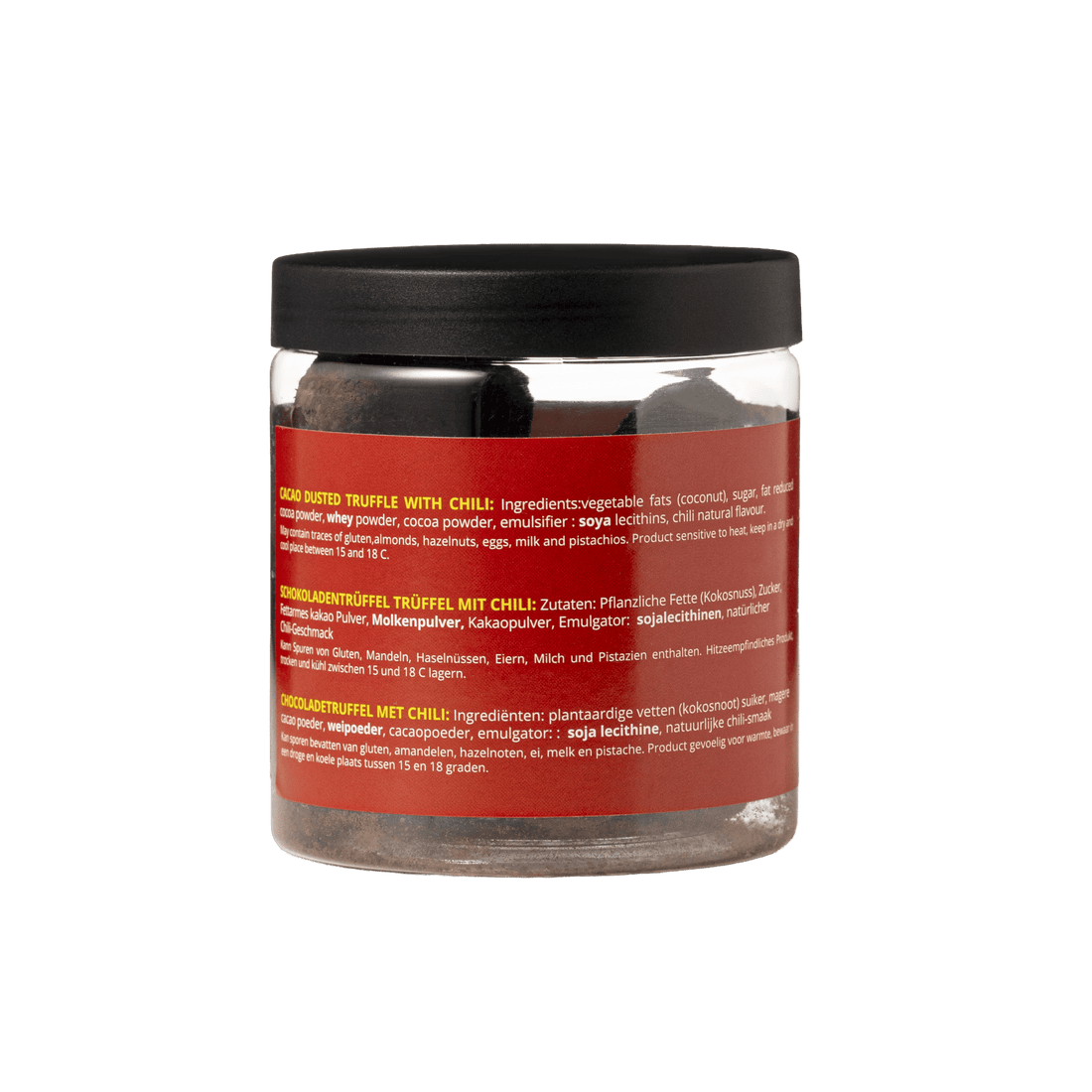 Chili Chocolate Truffles Gift Jar 130g | Spicy Gourmet Chocolate