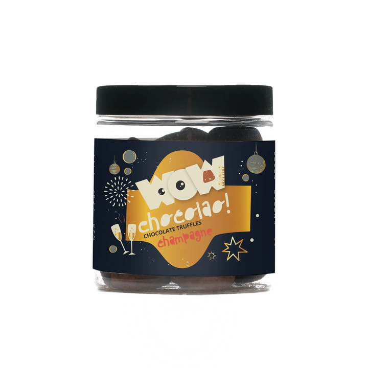 Champagne - Christmas Chocolate Truffles - Gifting jar 130g - Goat Corp