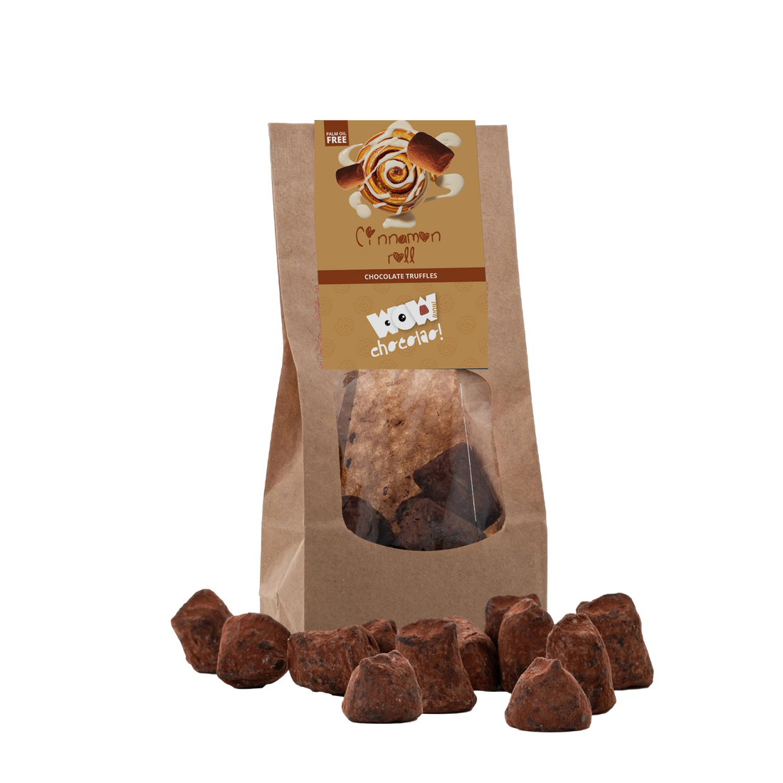 Cinnamon Roll Chocolate Truffles - Biodegradable bag 130g - Goat Corp