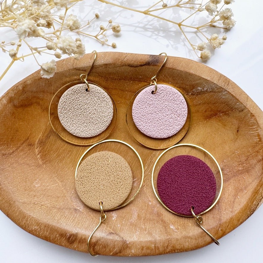 Circle Charm Oorbellen