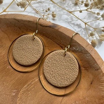 Circle Charm Oorbellen