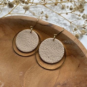 Circle Charm Oorbellen