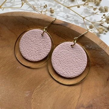 Circle Charm Oorbellen