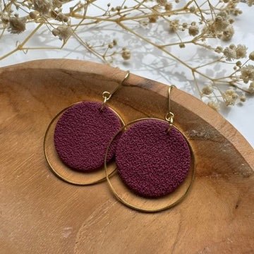 Circle Charm Oorbellen