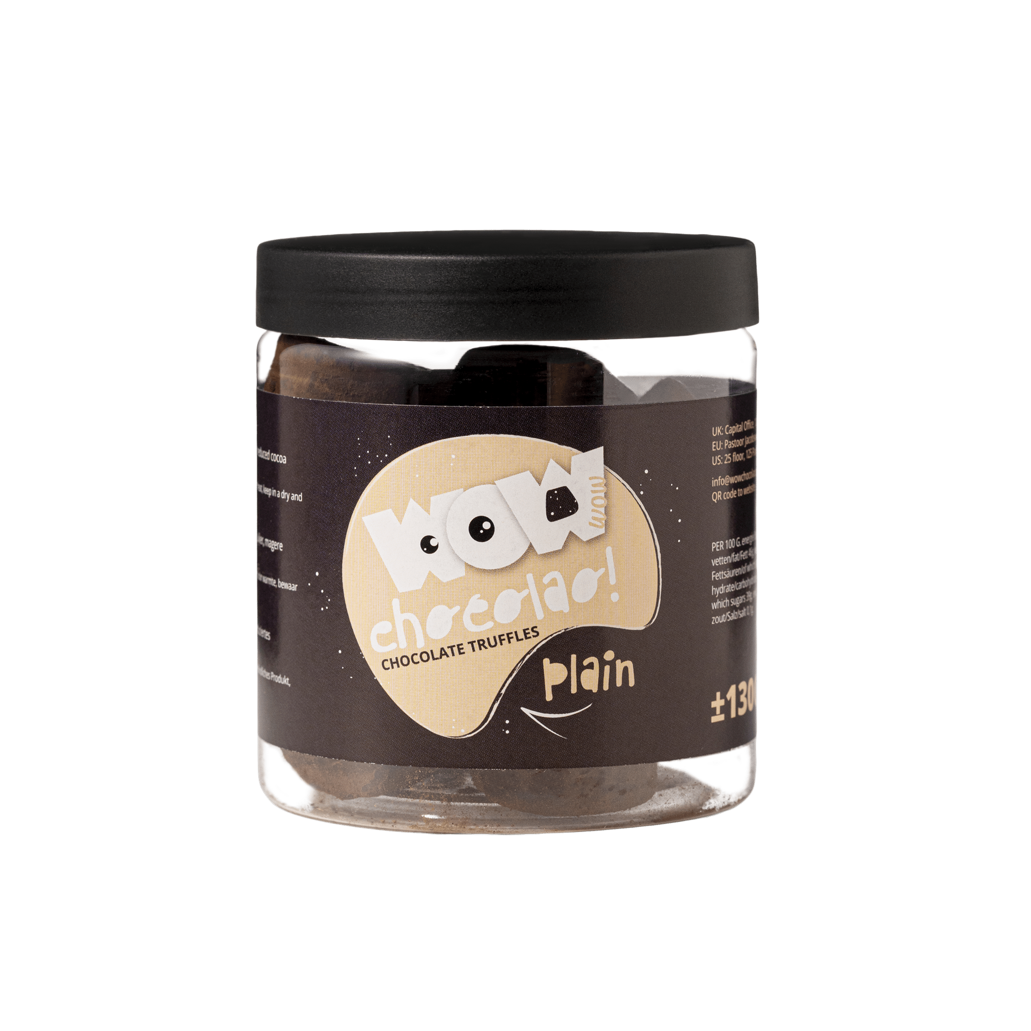 Classic Chocolate Truffles Gift Jar 130g | Luxury French Chocolate