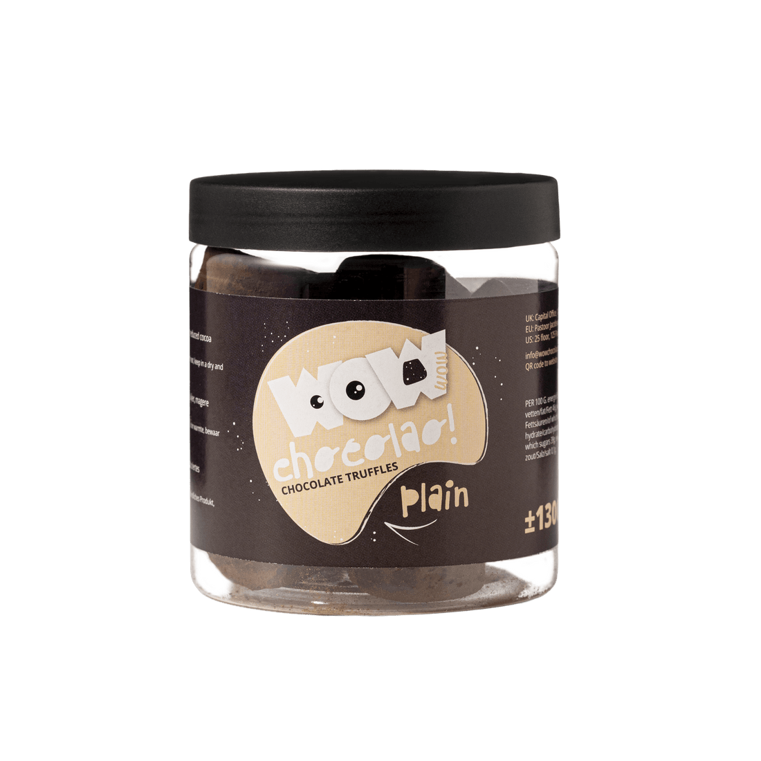 Classic Chocolate Truffles Gift Jar 130g | Luxury French Chocolate