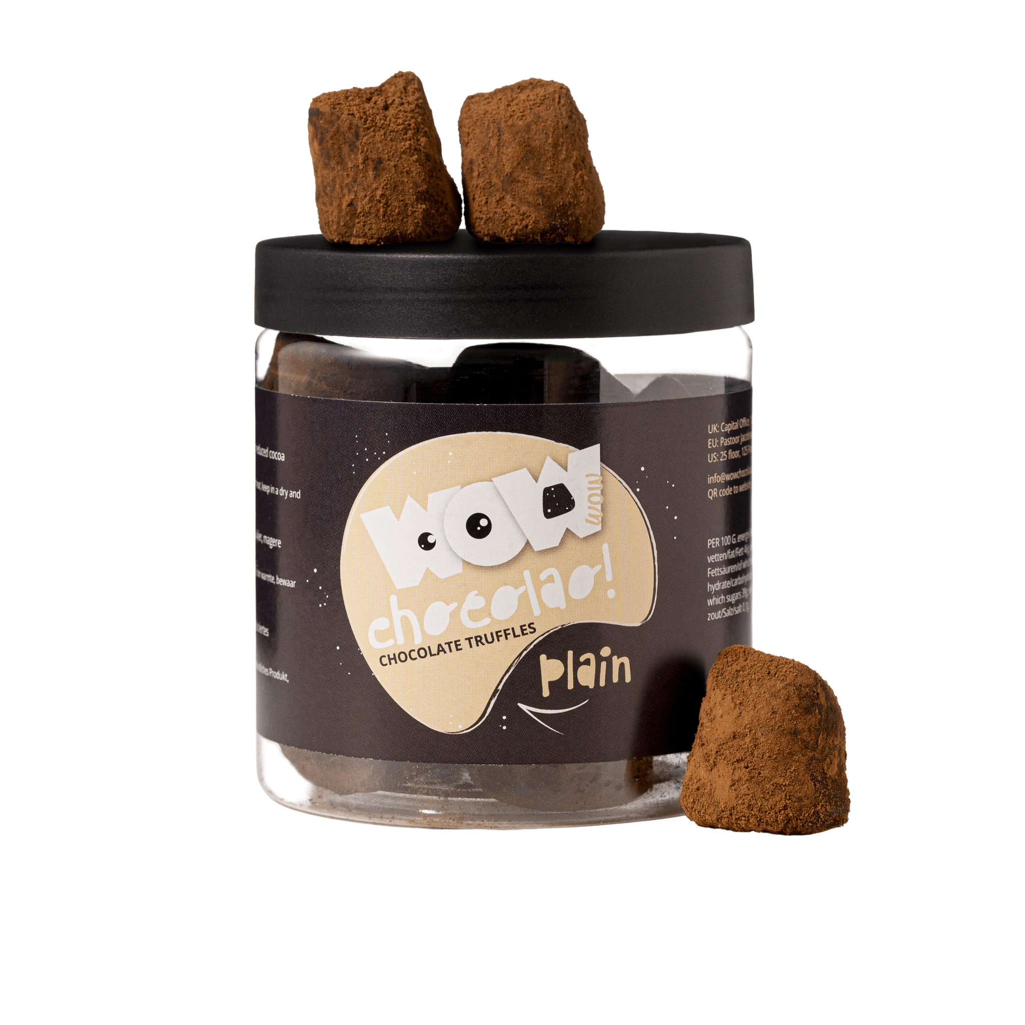 Classic Chocolate Truffles Gift Jar 130g | Luxury French Chocolate