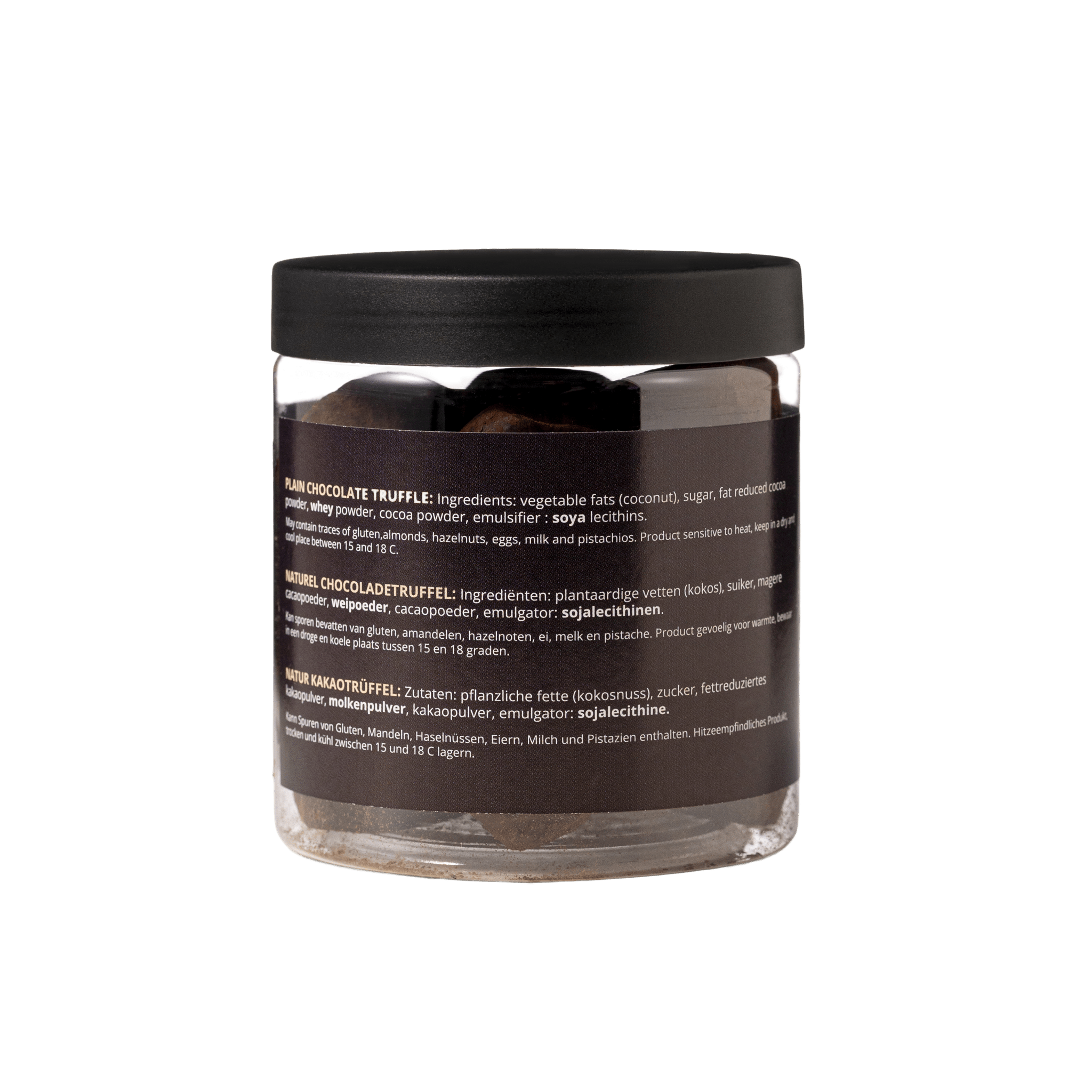 Classic Chocolate Truffles Gift Jar 130g | Luxury French Chocolate