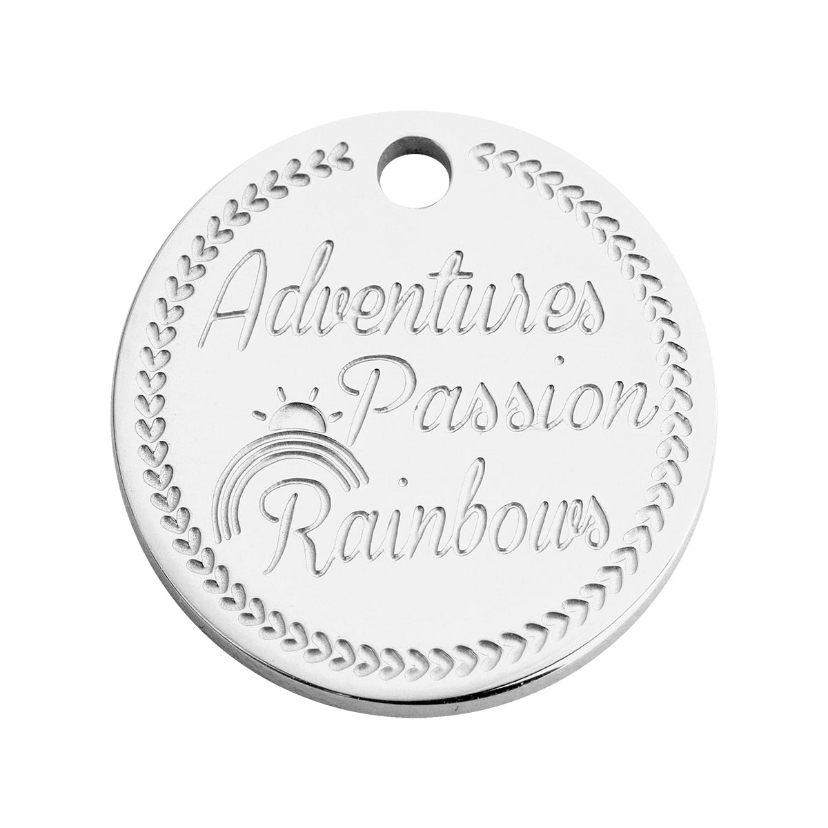 Coin rainbow silver