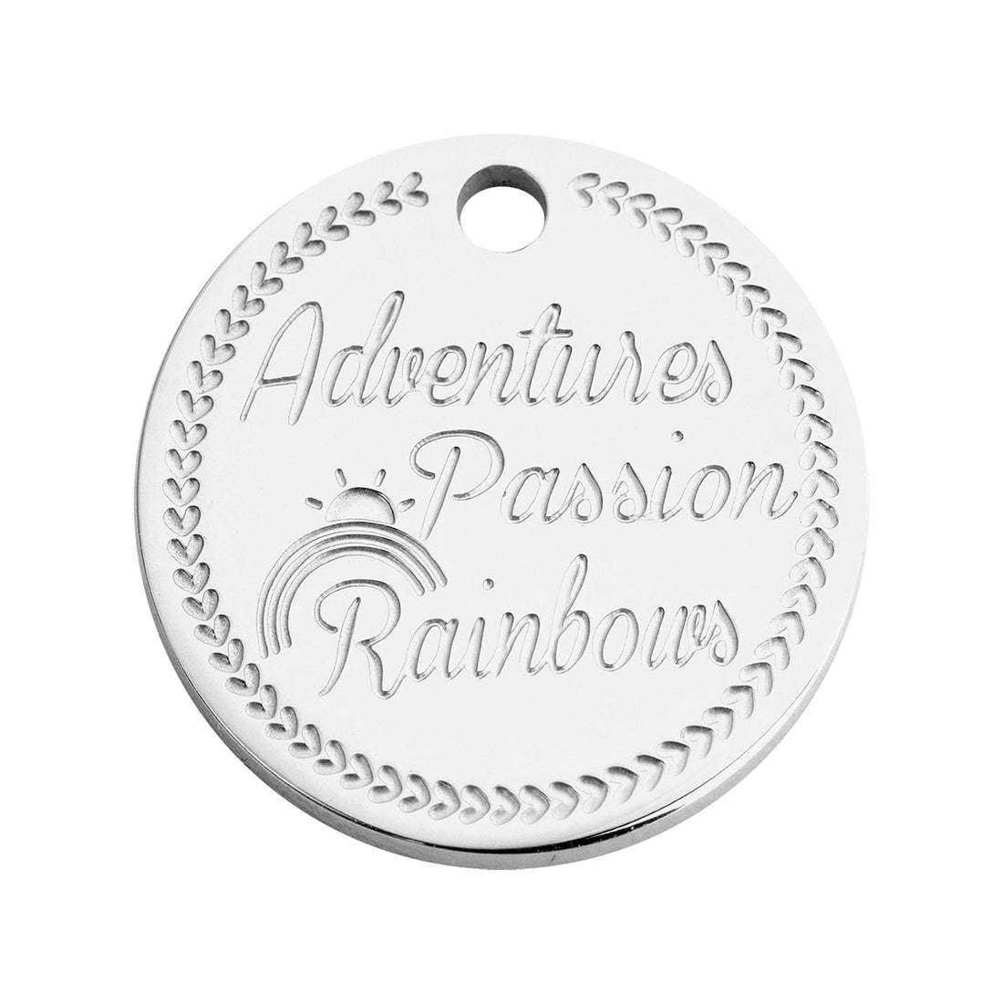 Coin rainbow silver