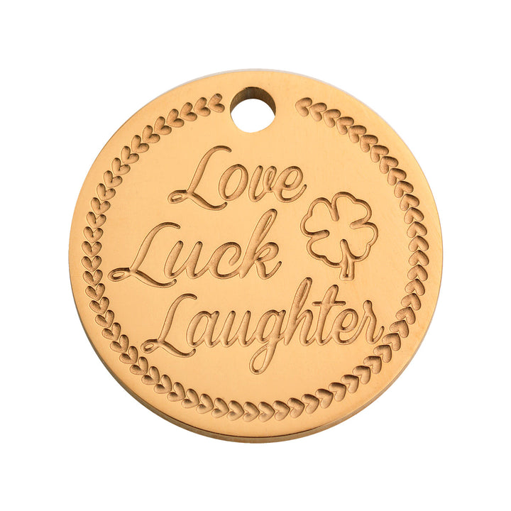 Coin clover rosé gold