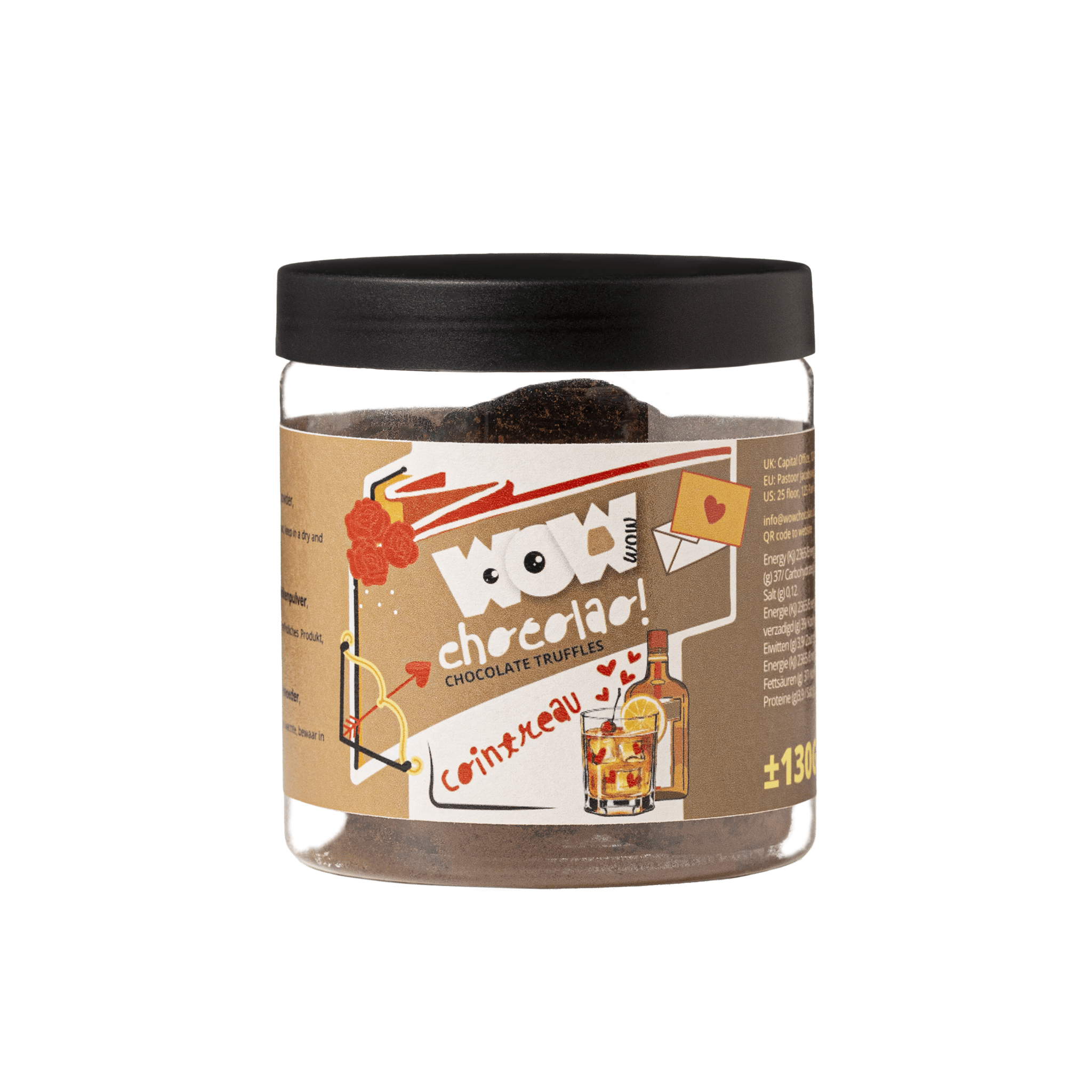 Cointreau Chocolate Truffles - Valentine Gifting jar 130g