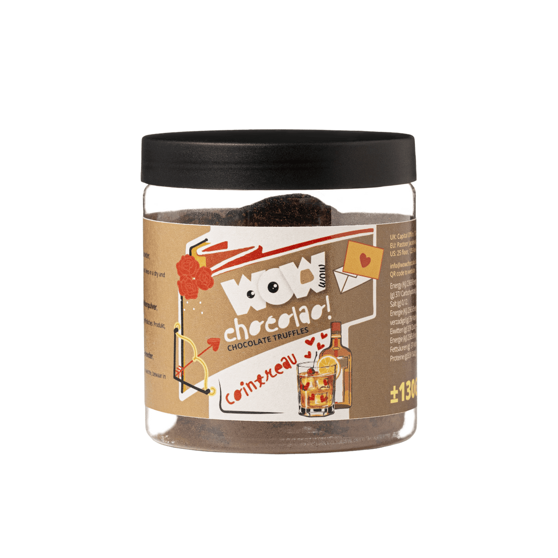 Cointreau Chocolate Truffles - Valentine Gifting jar 130g